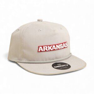 Arkansas Razorbacks ARKANSAS White 3D Classic Rope Hat- Grey